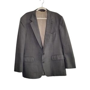 Nordstrom J&F Men's Suit Jacket Size 44R Olive Green 2-Button Closure